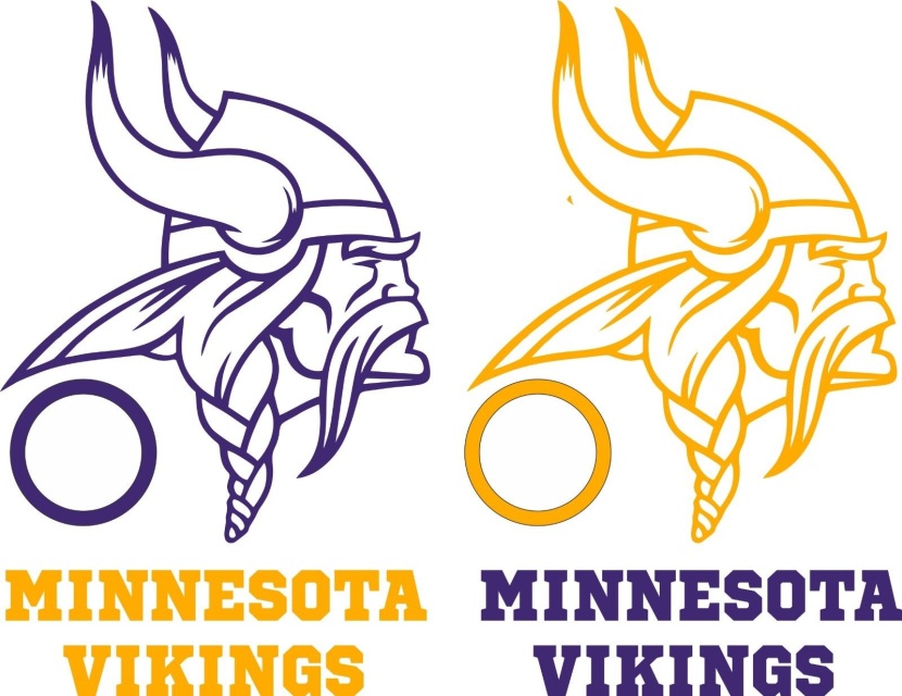 Minnesota Vikings cornhole board or vehicle decal s 