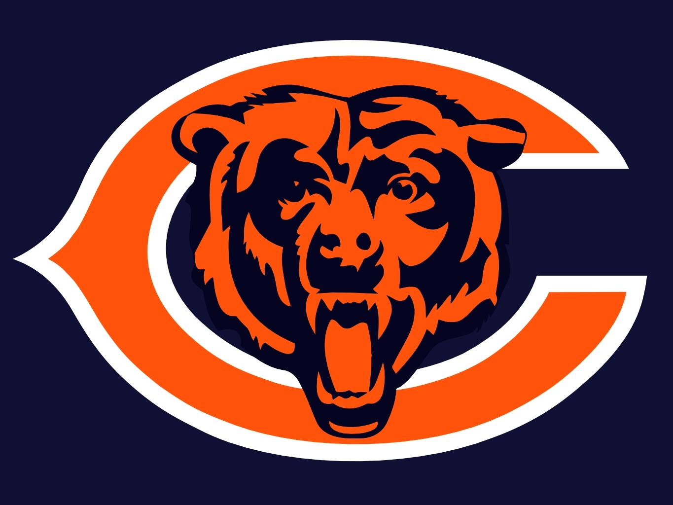 Chicago Bears 2 Corn Hole Stickers set of (2)